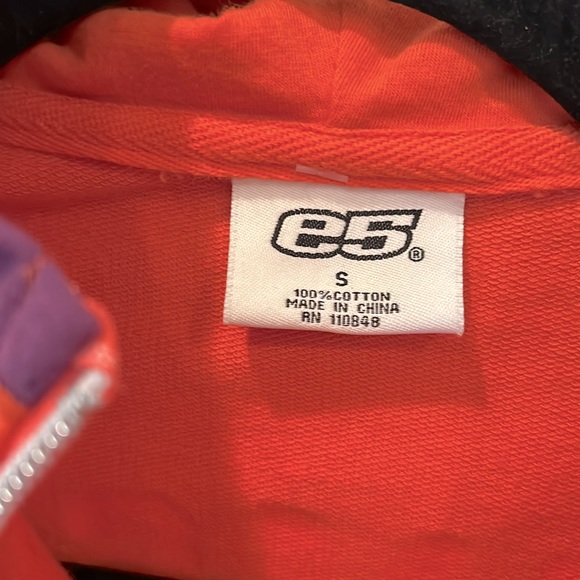 e5 Clemson jacket SZ S ~ Go Tigers!🐅 🧡💜 - Picture 2 of 4